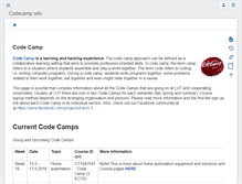 Tablet Screenshot of codecamp.fi